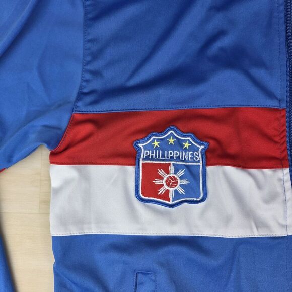 Vintage ADIDAS Track Jacket Philippines Manny Pacquiao‎ Red Blue Flag Zip Medium - Picture 8 of 14